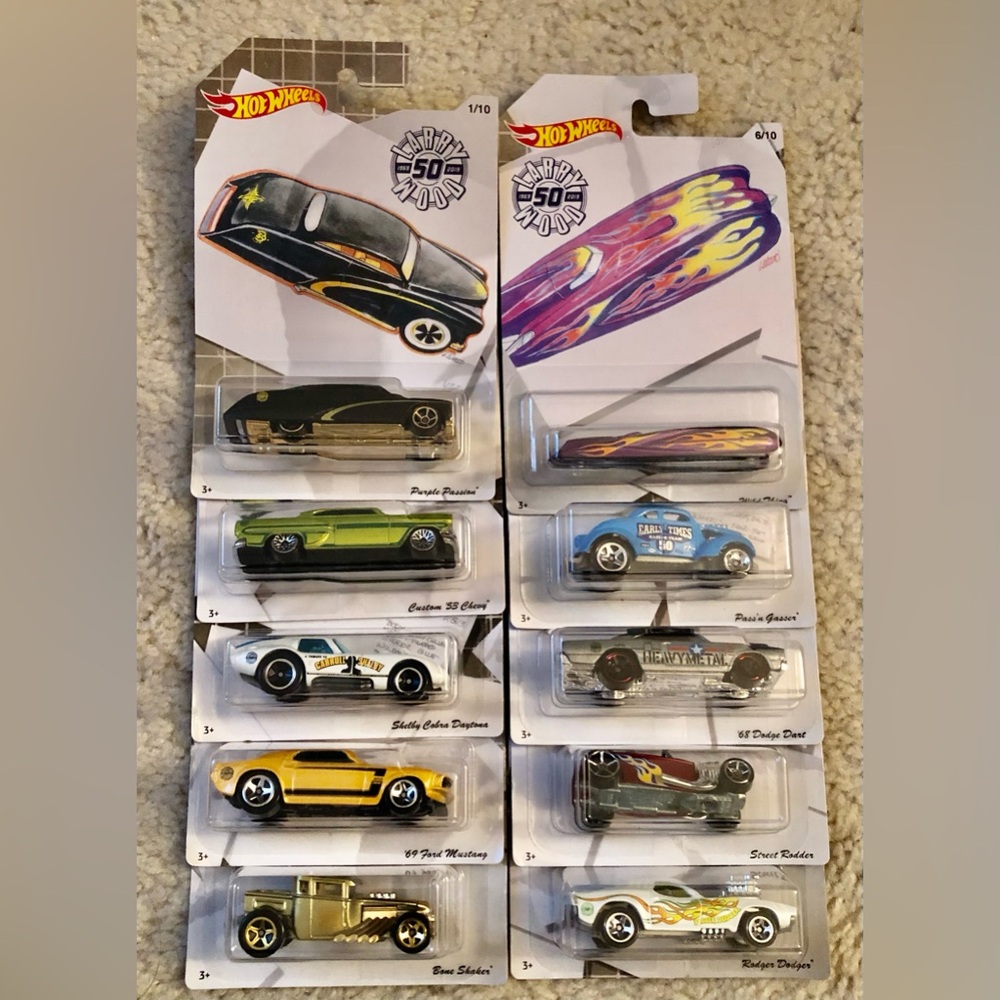 Hot Wheels 1969-2019 Larry Wood 50th Anniversary Collection Full Set